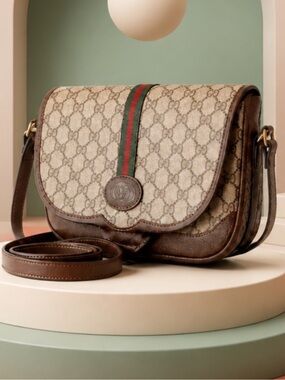 Authentic Gucci Crossbody/Shoulder Bag GG Sherry Line.